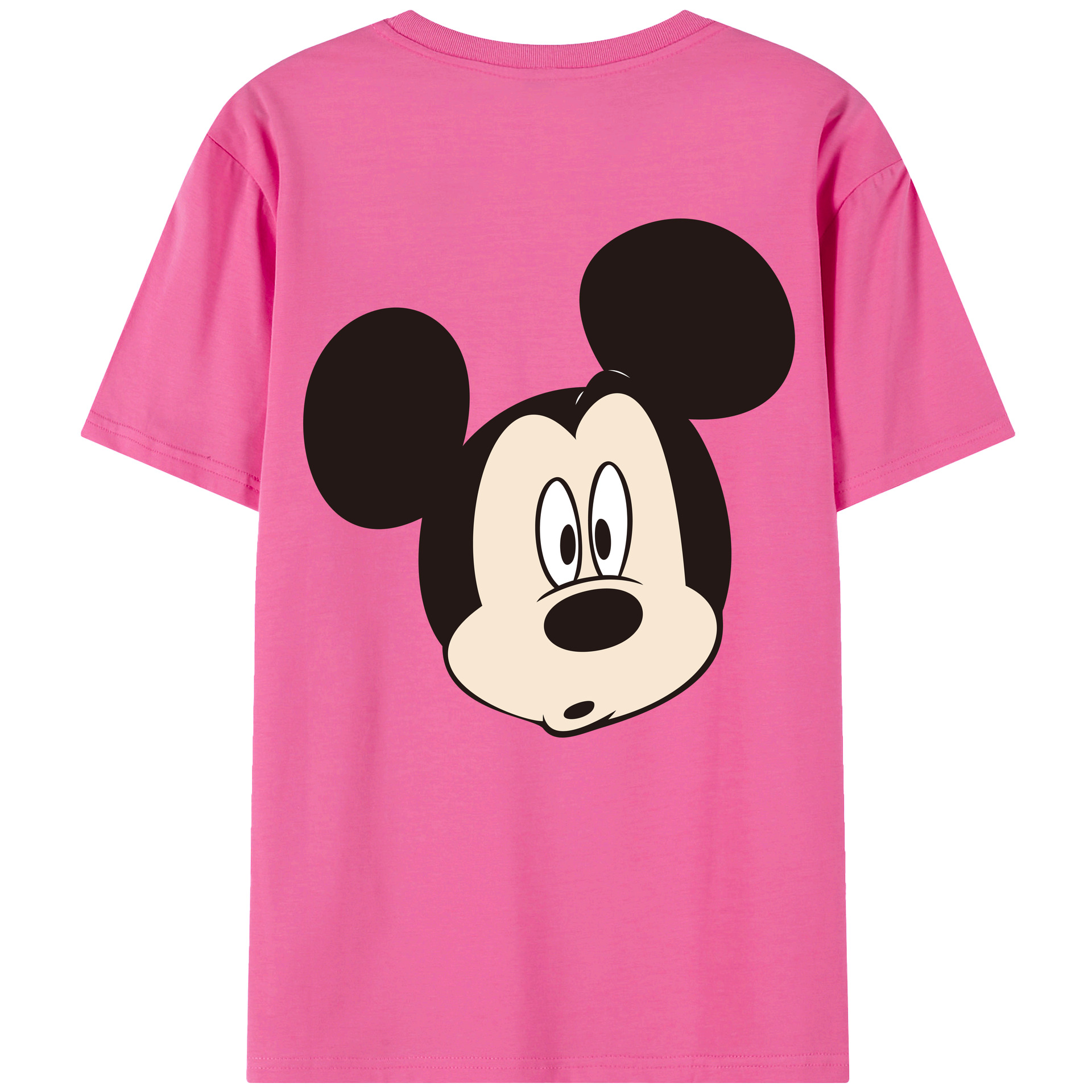 （画像用） ミッキーマウス Mickey Mouse レディース半袖Tシャツ(バックプリント)